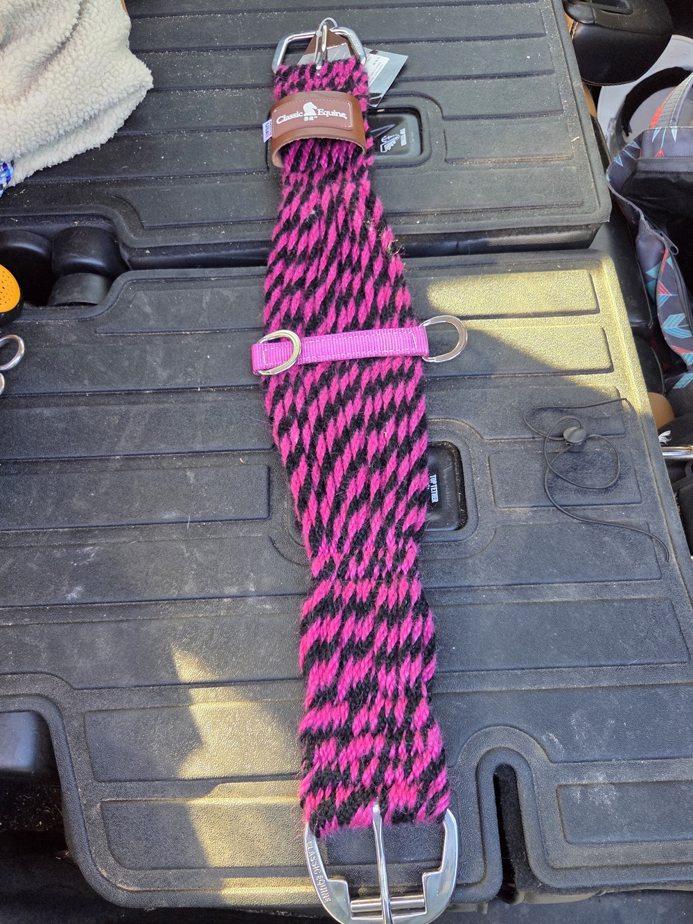 Pink & Black Western Cinch